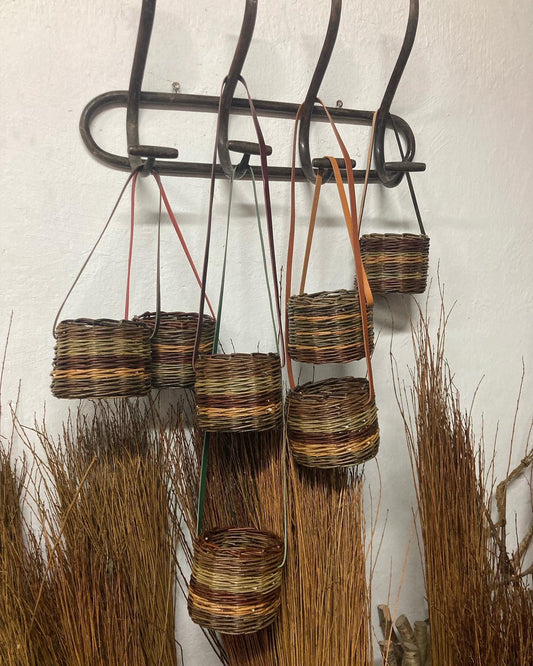 Weave An Inagh Indoor Hanging Basker or Berry Basket With Basket-Maker Sarah Jenkinson